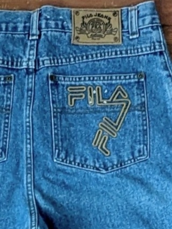 Fila Denim - Rare to Find Vintage Fila High Rise Tapered Jeans Medium Wash For Women Size 20
